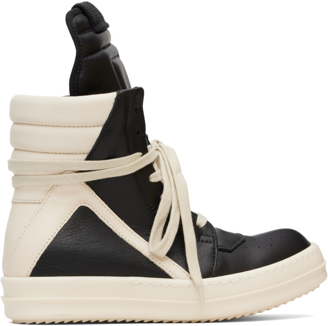 Rick Owens: ブラック Concordians Geobasket スニーカー | SSENSE 日本