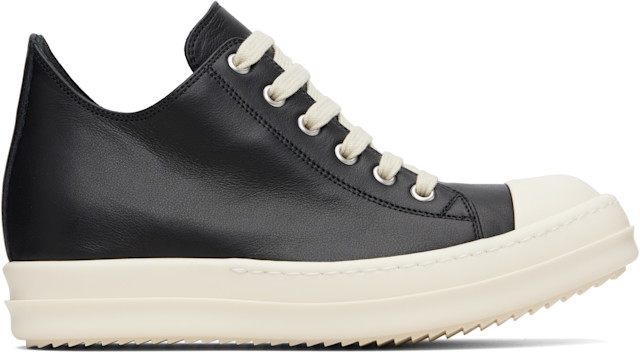Rick Owens: Black Concordians Low Sneaks Sneakers | SSENSE Rick Owens: Black Concordians Low Sneaks Sneakers | SSENSE