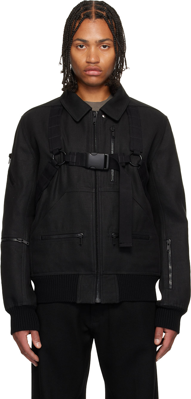 Rick Owens: ブラック Concordians Bonotto Capsule Blixa ボンバー