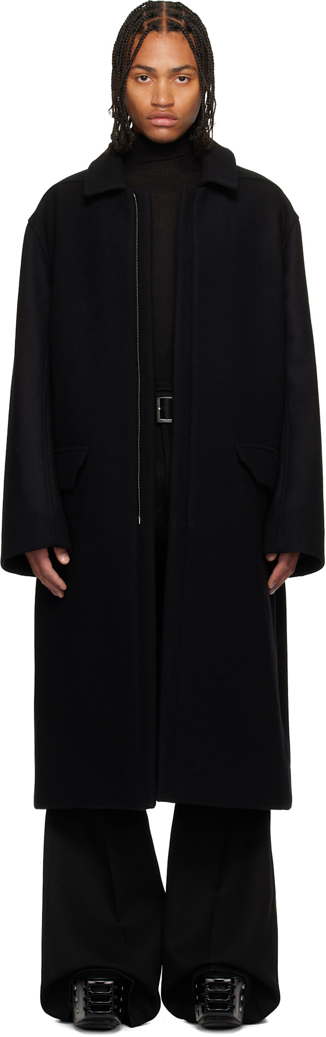 ジャケット・アウター Rick Owens Faun Mosaic Caban Coat Rick Owens SS15 FAUN Leather Sternberg Rider Jacket IT48 – DRIEW