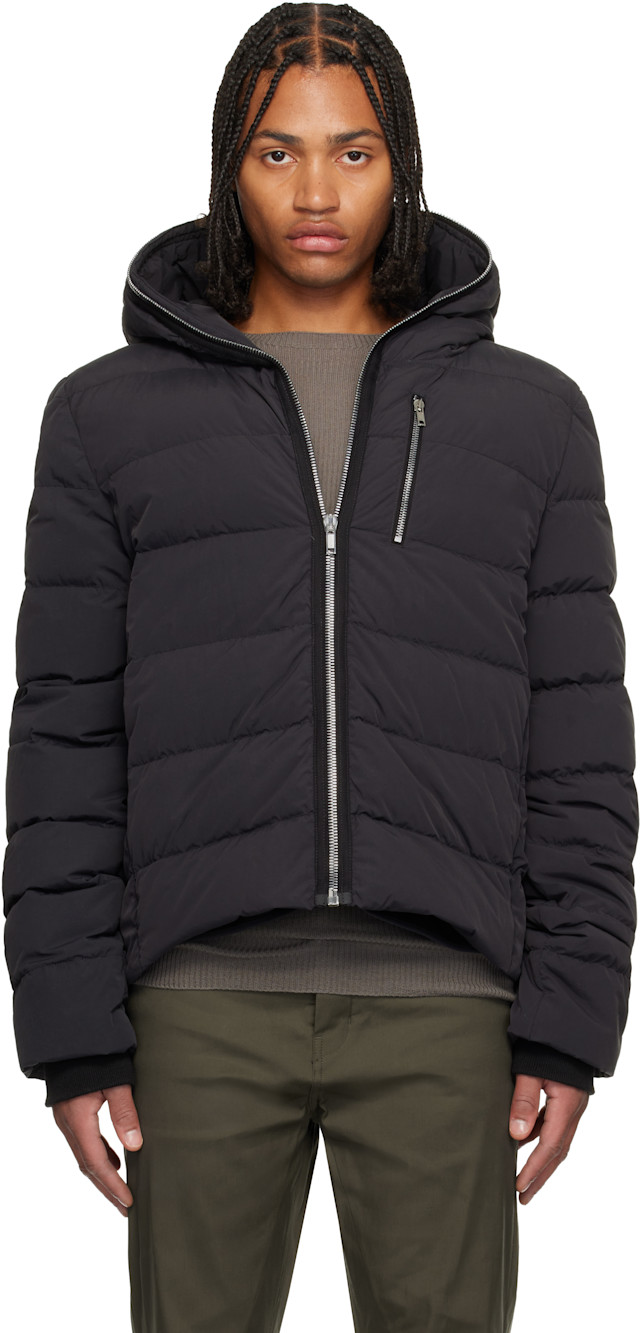 Rick Owens: Black Concordians Quilted Down Jacket | SSENSE Canada Rick Owens: Black Concordians Quilted Down Jacket | SSENSE Canada