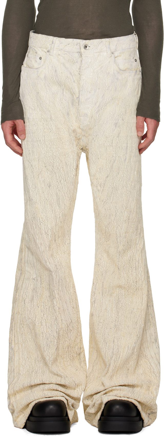Rick Owens: Off-White Concordians Runway Bolan Jeans | SSENSE