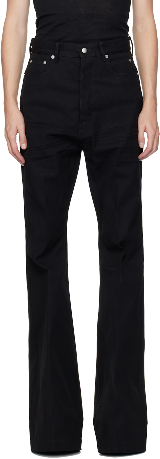 Rick Owens: Black Concordians Bolan Jeans | SSENSE