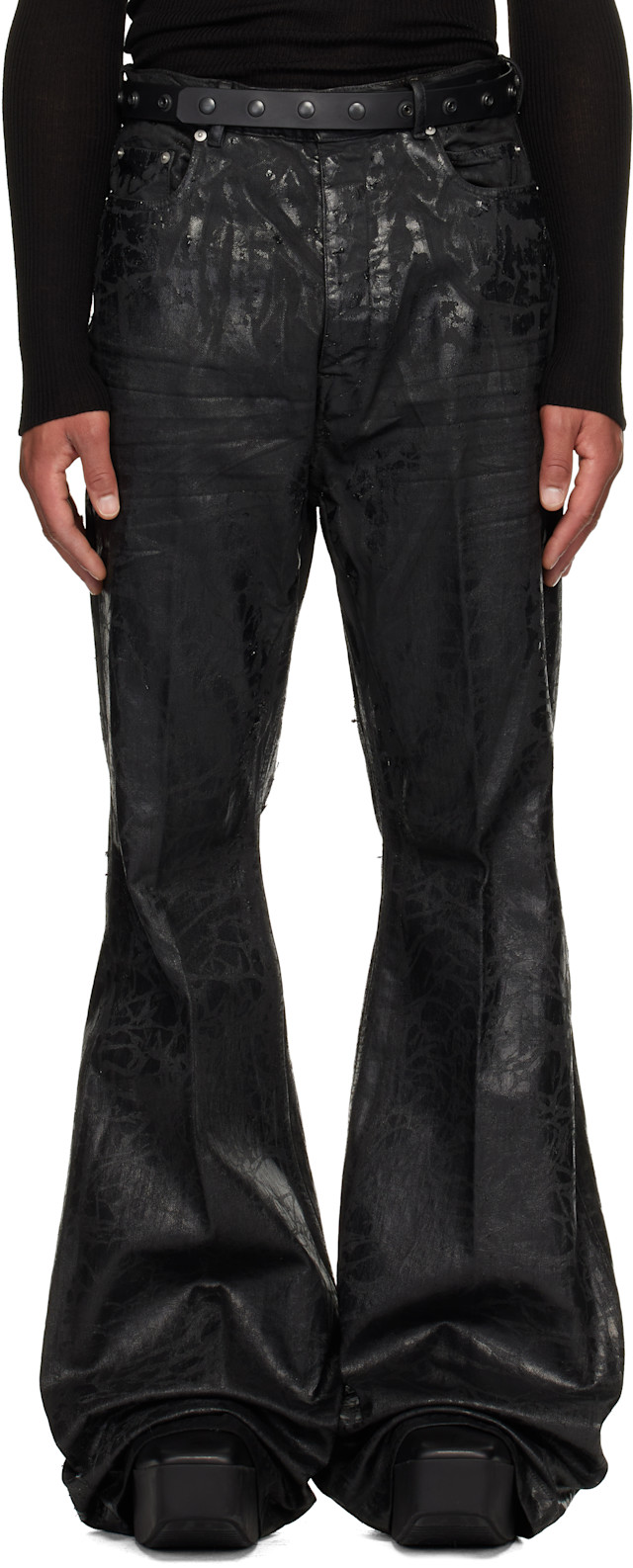 Rick Owens: ブラック Concordians Bolan ジーンズ | SSENSE 日本