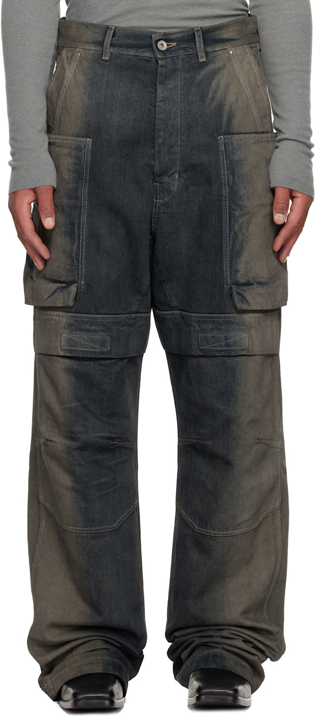 Rick Owens: Gray Concordians Stefan Cargo Pants | SSENSE