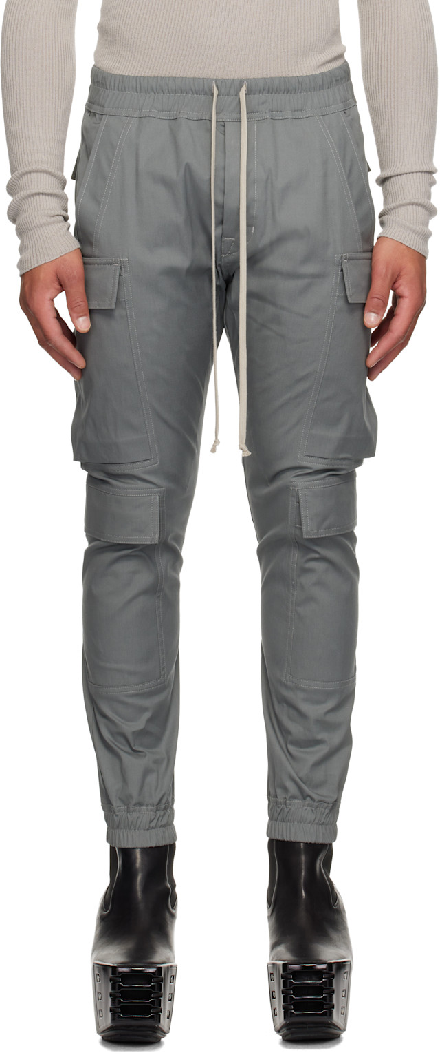 Rick Owens: Gray Concordians Mastodon Megacargo Cargo Pants | SSENSE