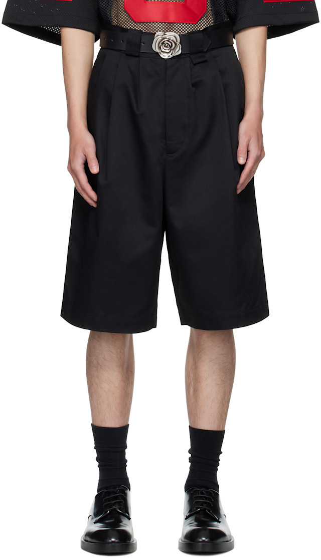 WILLY CHAVARRIA: Black Borracho Shorts | SSENSE