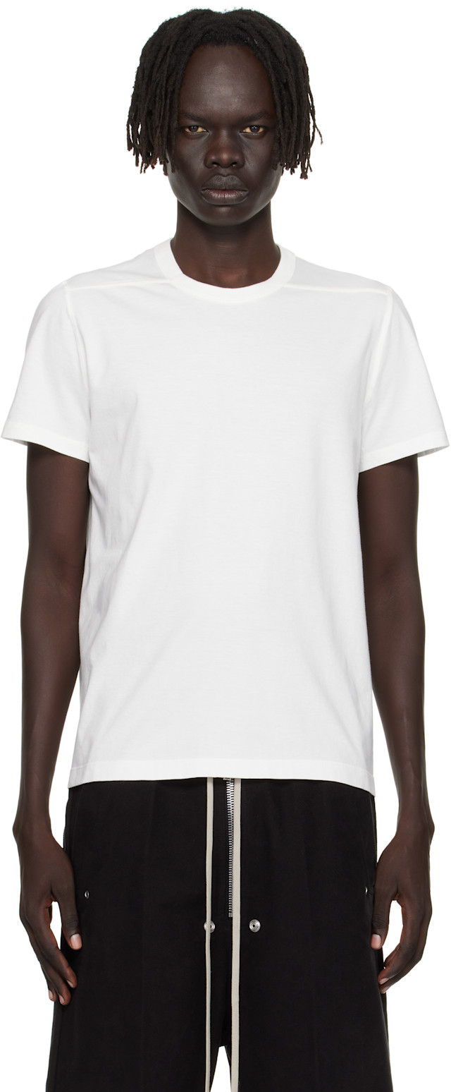 Rick Owens / リックオウエンス | LEVEL SHORT SLEEVE T-SHIRTS コットン ロングTシャツ | 38 | ホワイト | レディース SMALL LEVEL T| RICK OWENS