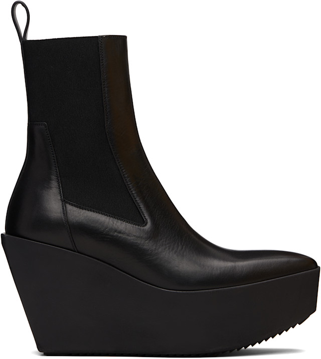Rick Owens: ブラック Concordians Sliver Platform Beatle チェルシー 