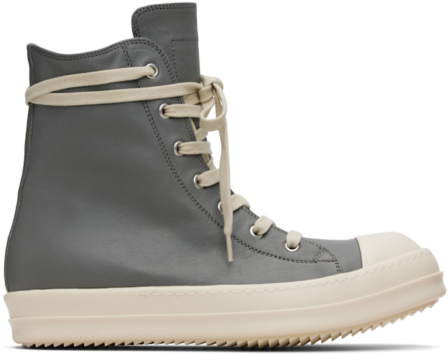 RICK OWENS シルバー Concordians Teardrop Rick Owens: Gray Concordians Sneakers | SSENSE