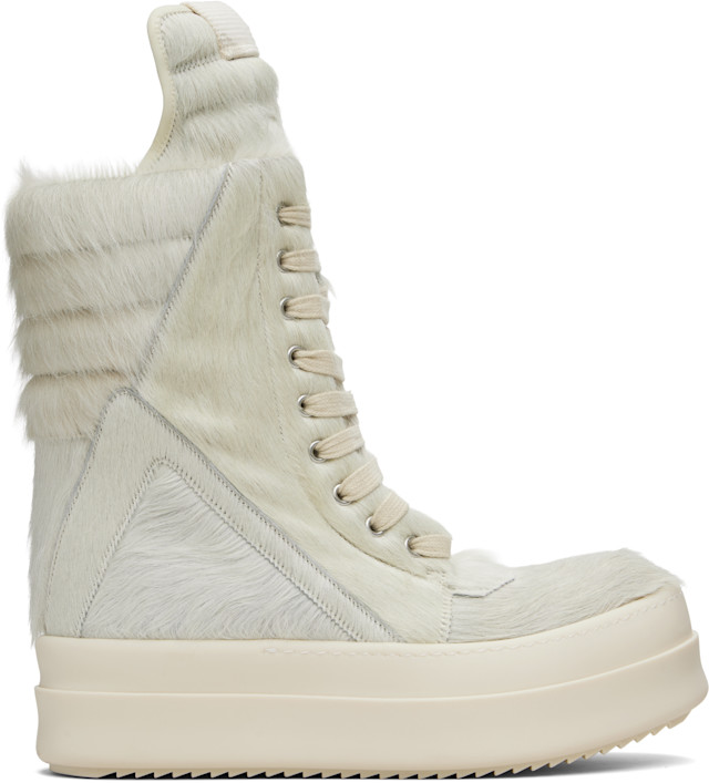 Rick Owens: Off-White Concordians Megageobaskets Sneakers | SSENSE