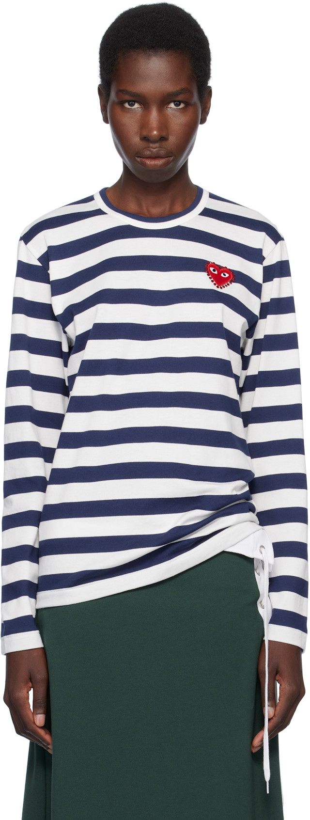 PLAY COMME des GARÇONS ストライプ長袖カットソー S PLAY COMME des GARCONS プレイ コムデギャルソン ロンT ボーダー