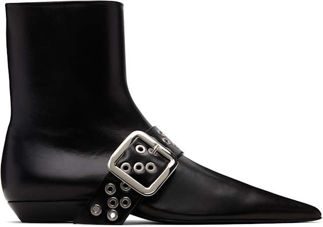Jil Sander: Black Ankle Boots | SSENSE
