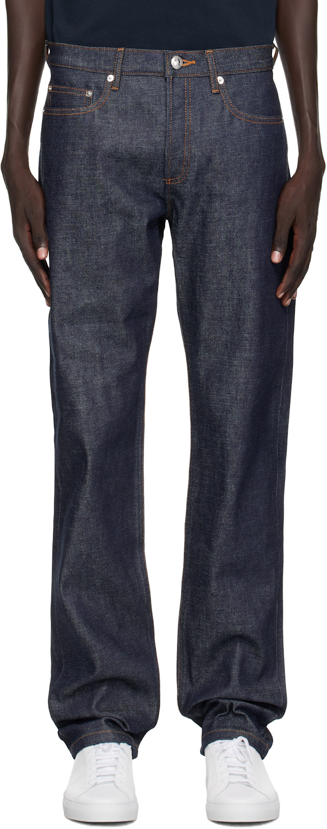 A.P.C.: Navy New Standard Jeans | SSENSE