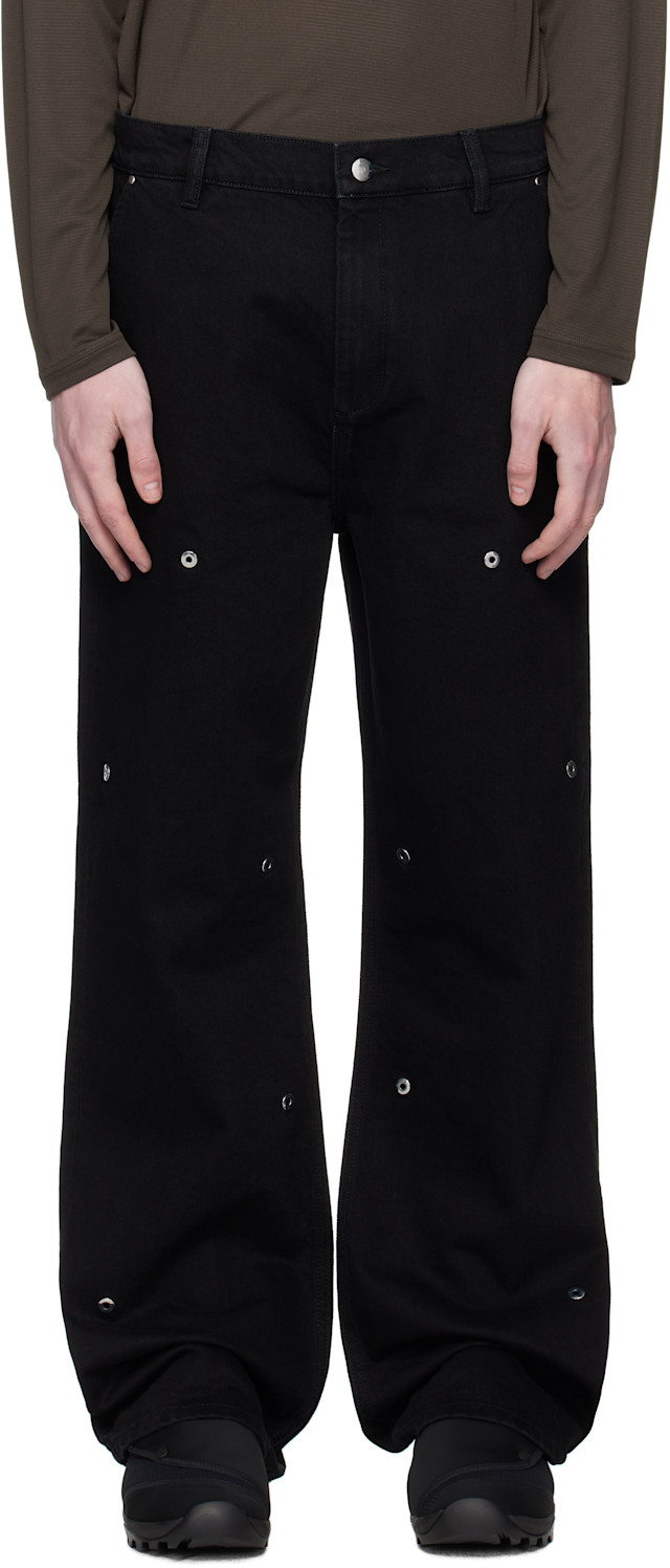 HELIOT EMIL: Black Lux Jeans | SSENSE