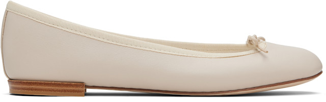 Repetto: Beige Cendrillon Ballerina Flats | SSENSE Canada