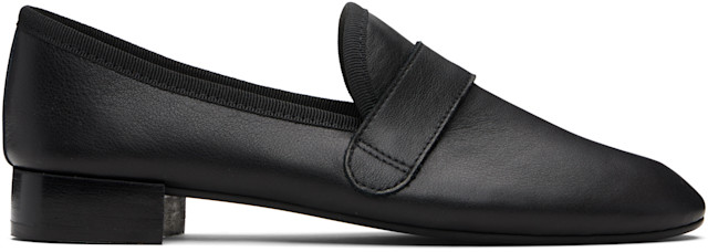 Repetto: Black Michael Rubber-Sole Loafers | SSENSE