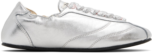 Repetto: シルバー Silk Tennis スニーカー | SSENSE 日本