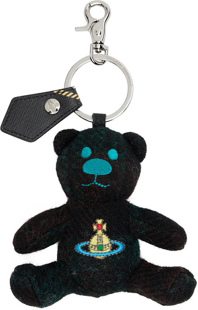 Vivienne Westwood: Green Teddy Bear Keychain | SSENSE