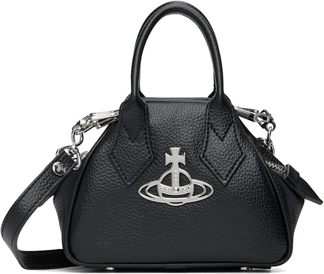 Vivienne Westwood: Black Mini Yasmine Bag | SSENSE