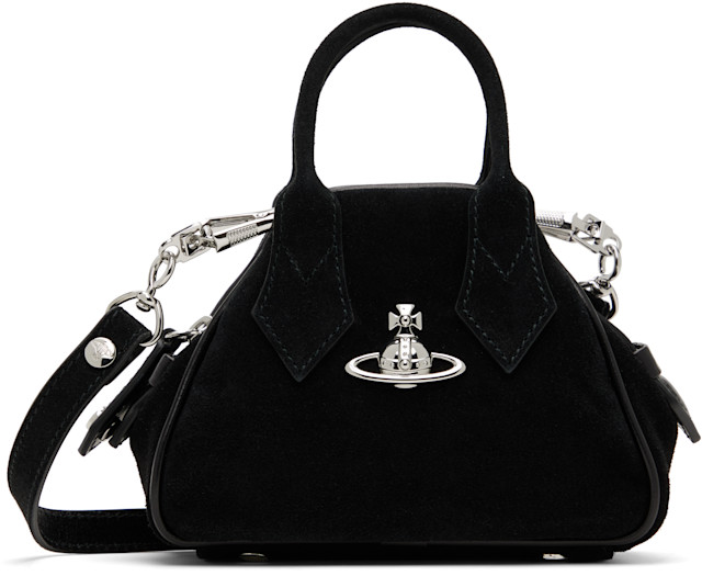 Vivienne Westwood: Black Mini Yasmine Bag | SSENSE