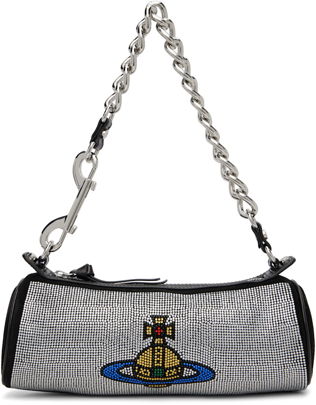 Vivienne Westwood: Black Cindy Cylinder Bag | SSENSE Canada