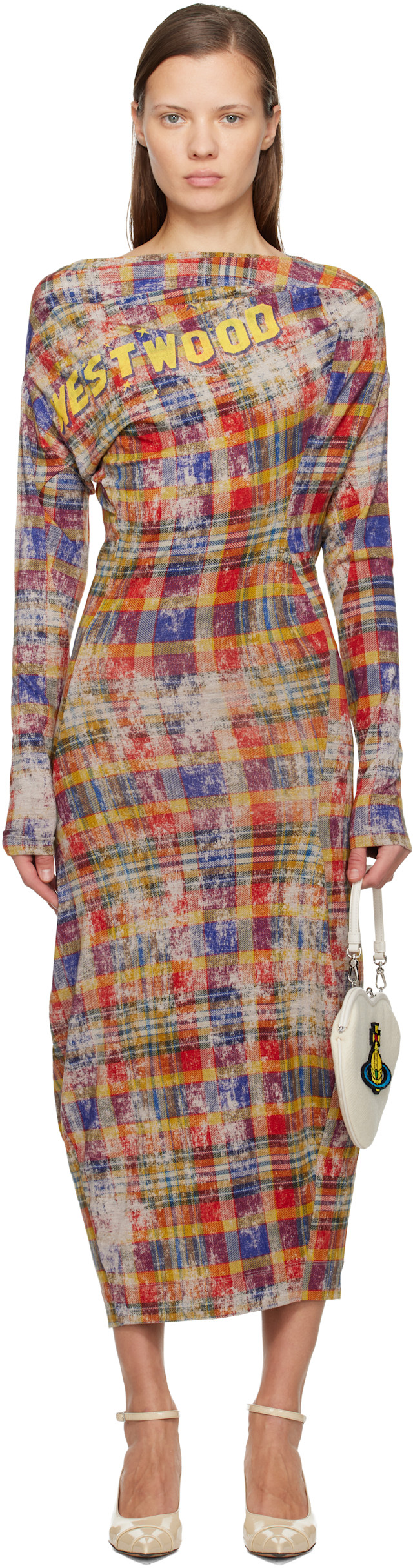 Vivienne Westwood: Multicolor LS Superbo Midi Dress | SSENSE