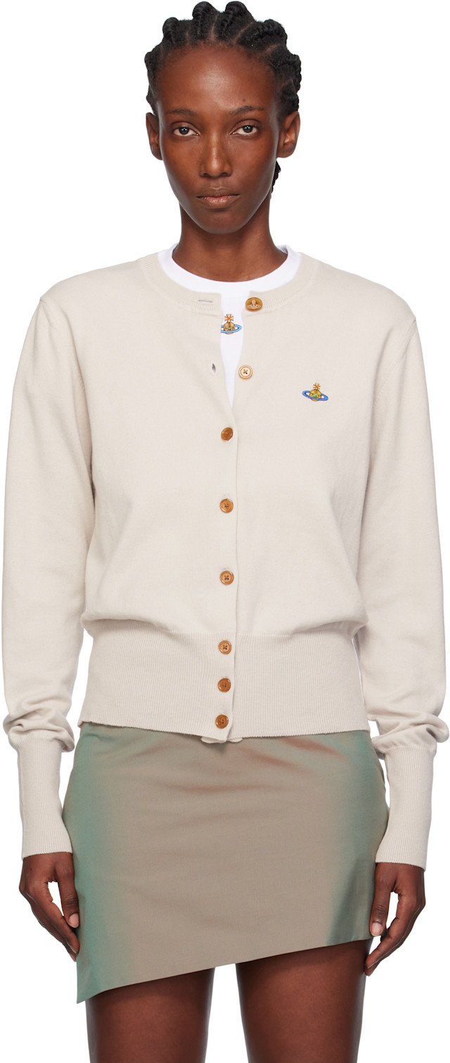 Vivienne Westwood: Taupe Bea Cardigan | SSENSE