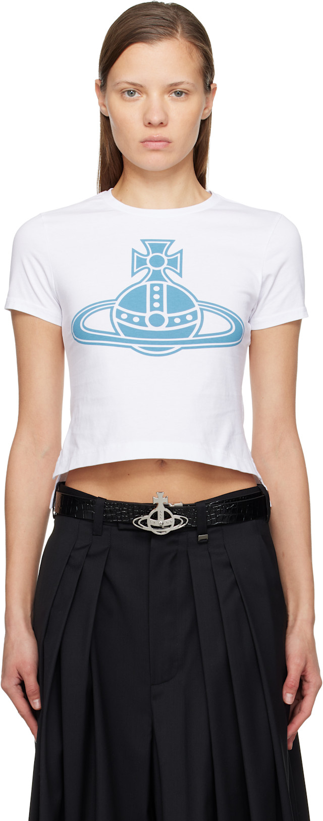 Vivienne Westwood: White Paris Orb Mini Peru T-shirt | SSENSE