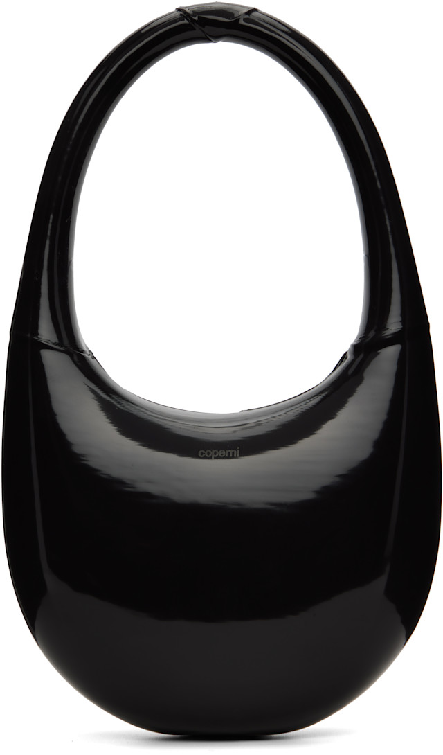 Coperni: ブラック Liquid Print Swipe バッグ | SSENSE 日本