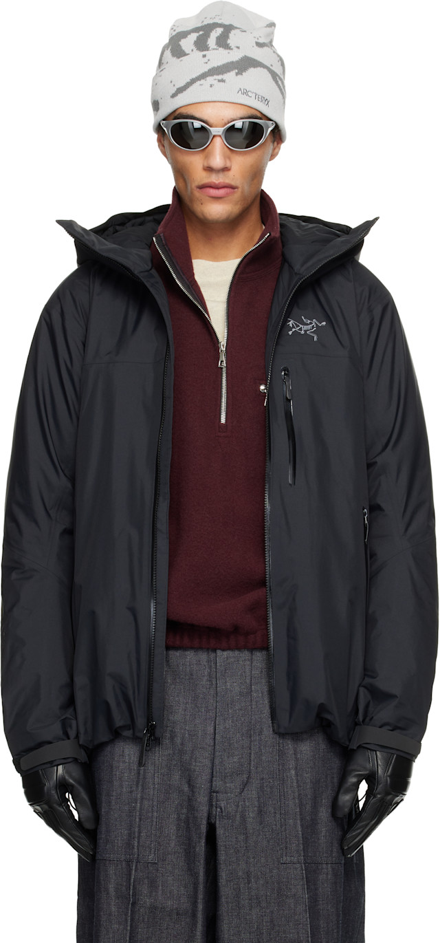 Arc'teryx: Black Beta Insulated Jacket | SSENSE Canada
