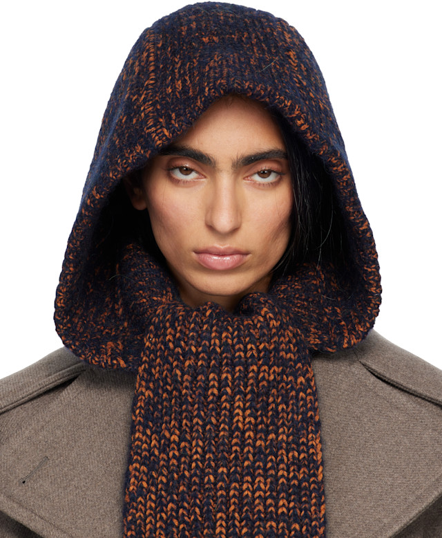 DRIES VAN NOTEN ダークブラウン マフラー　スパンコール DRIES VAN NOTEN Brown Grey Embroidered Snake Silk Satin Scarf