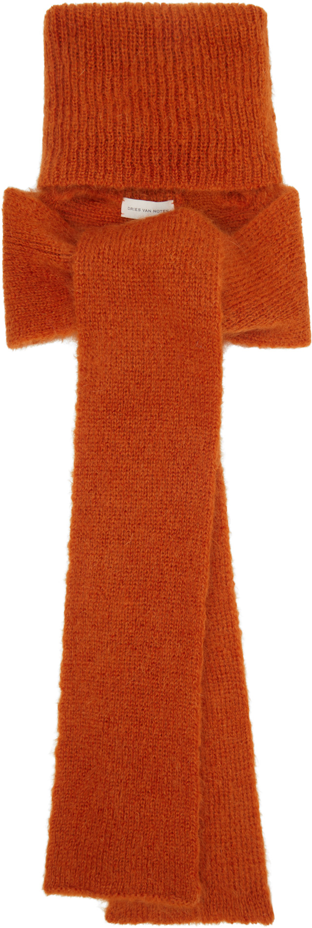 Dries Van Noten: Orange Techno Scarf | SSENSE