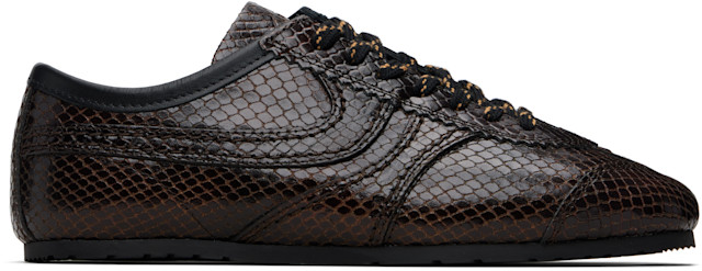 Dries Van Noten: Brown Leather Sneakers | SSENSE