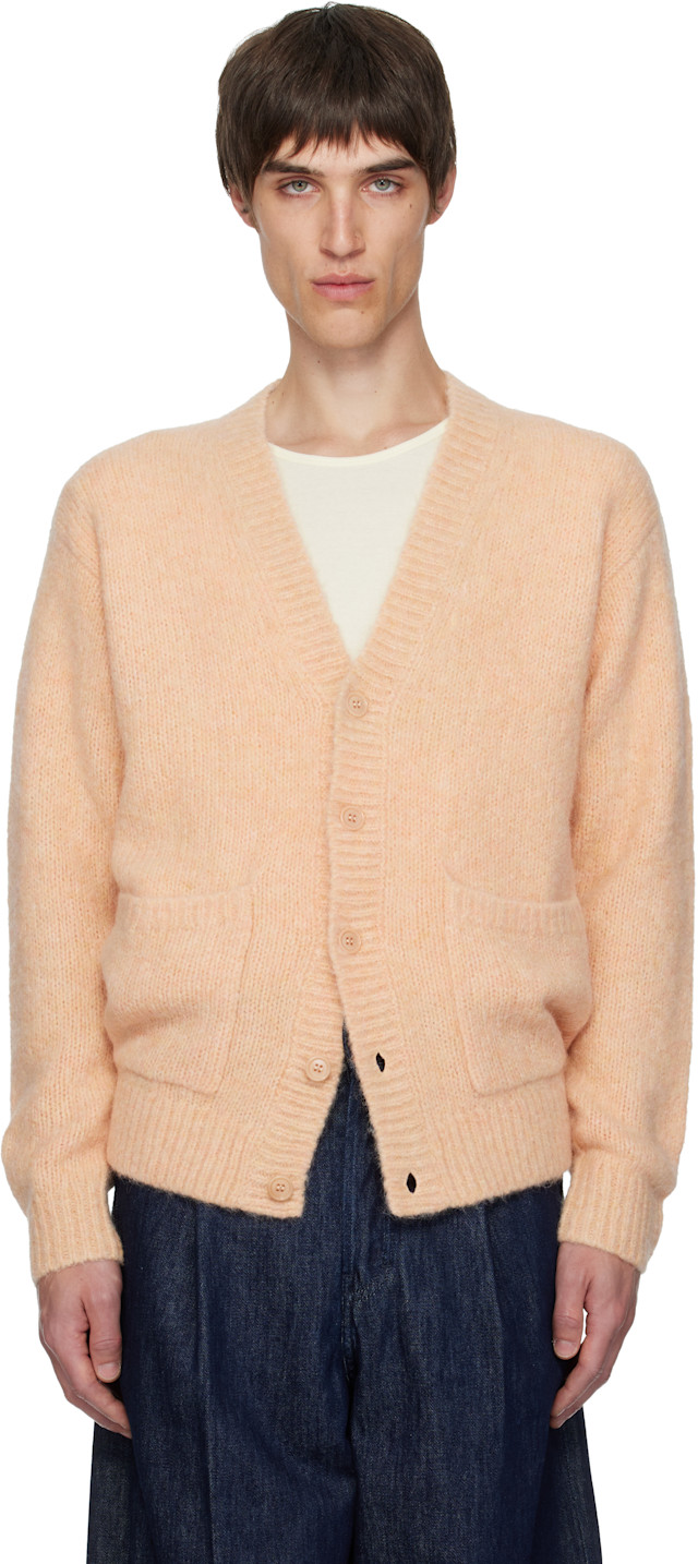 未使用 Sサイズ DRIES VAN NOTEN カーディガン Dries Van Noten: Pink Alpaca Cardigan | SSENSE