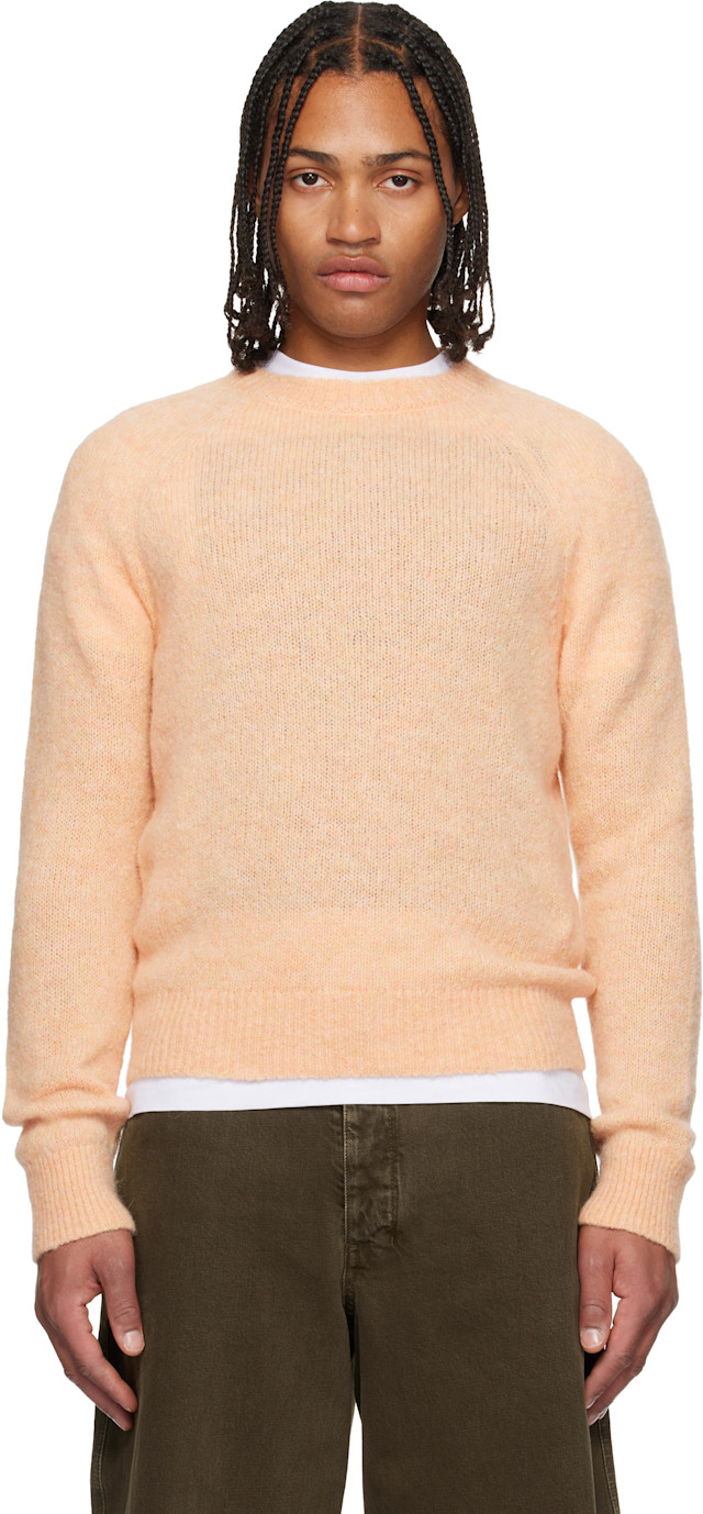 【DRIES VAN NOTEN オレンジピンク スウェット S】 Dries Van Noten: Orange Fitted Sweater | SSENSE