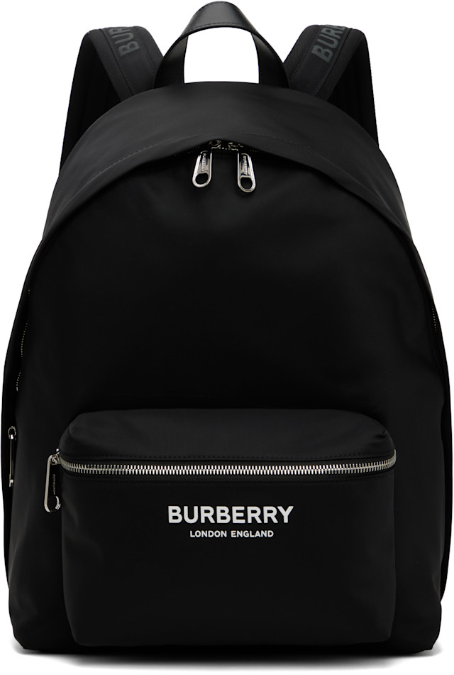 BURBERRY LONDON ナイロンジャケット リュック Burberry: Black Nylon Backpack | SSENSE