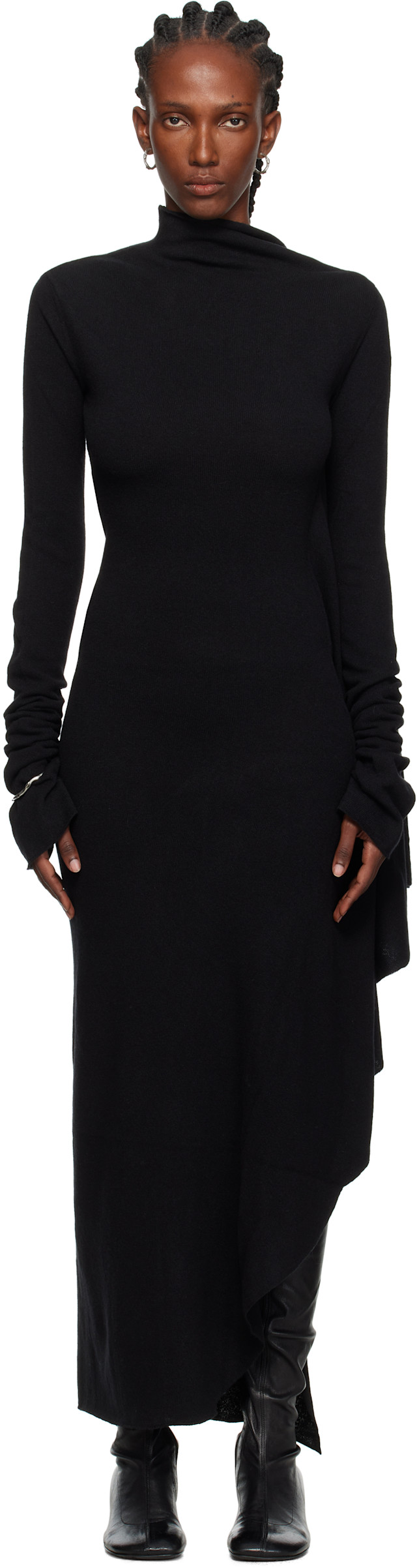 Ann Demeulemeester: Black Vabu Maxi Dress | SSENSE
