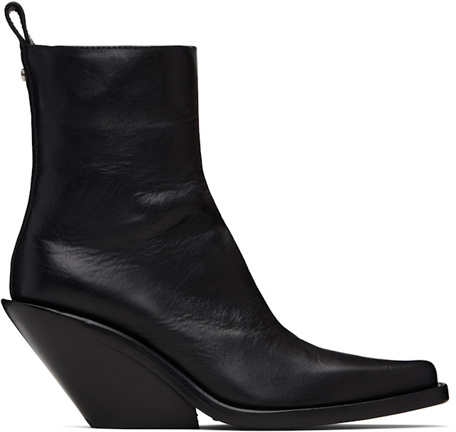 Ann Demeulemeester: Black Larisa Ankle Boots | SSENSE