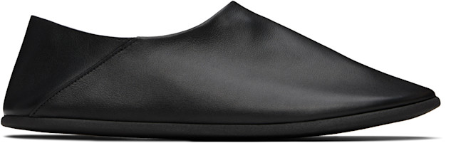 CRIMIE スリッポン CHRISTEN: ブラック Big Bootie Mule スリッポン | SSENSE 日本