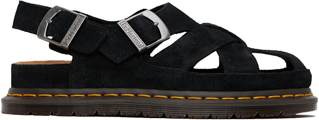 新品 Dr. Martens フィッシャーマンサンダル23.5cm スエード Dr. Martens: ブラック Archive スエード フィッシャーマン サンダル
