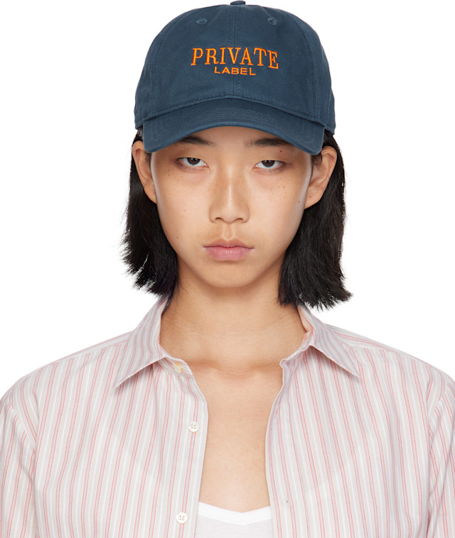 IDEA: ネイビー 'PRIVATE LABEL' キャップ | SSENSE 日本
