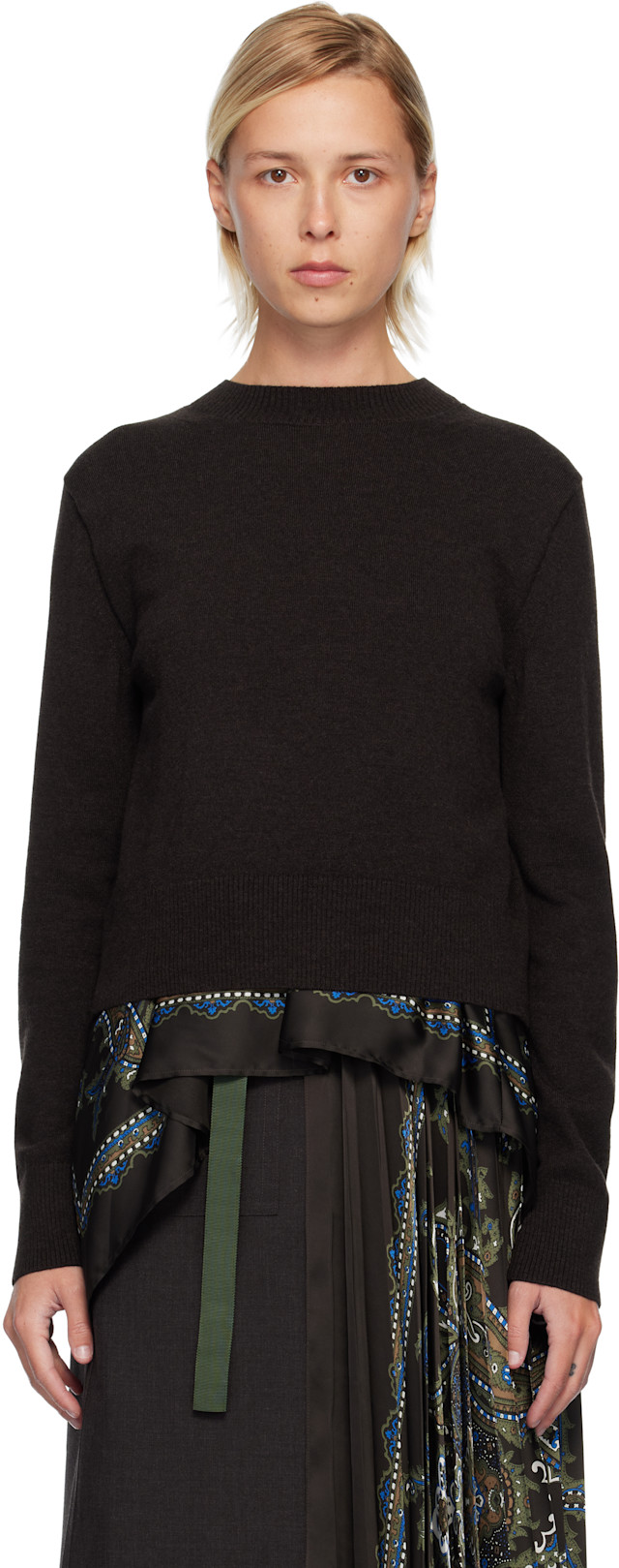 sacai ペイズリー柄ニット キムタク着用 sacai ペイズリーニット - メルカリ