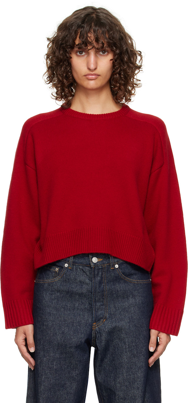 LOULOU WILLOUGHBY 2024SS ポロニット 2 レッド LOULOU WILLOUGHBY 2024SS ポロニット 2 レッド 【公式通販】