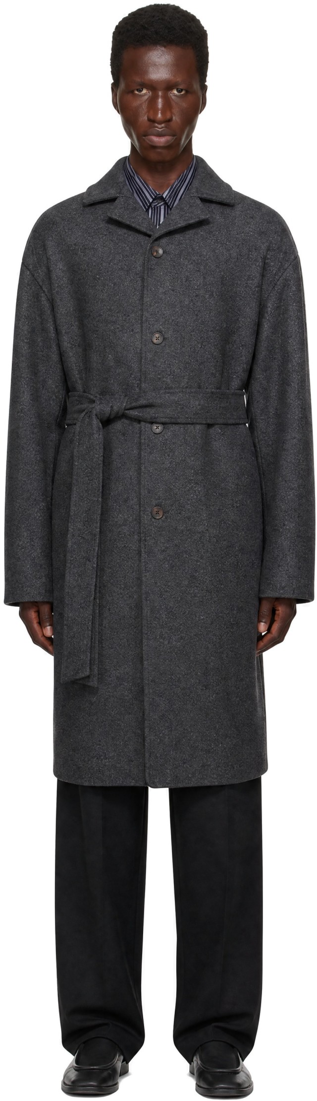 JACQUEMUS: Gray 'The Citta' Coat | SSENSE