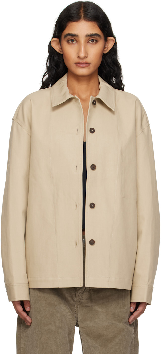 Studio Nicholson: Beige Harron Jacket | SSENSE