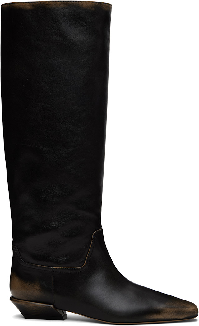 Paris Texas: Black Bettina 25 Tall Boots | SSENSE