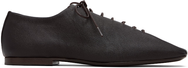 LEMAIRE: Brown Souris Flat Classic Derbys | SSENSE