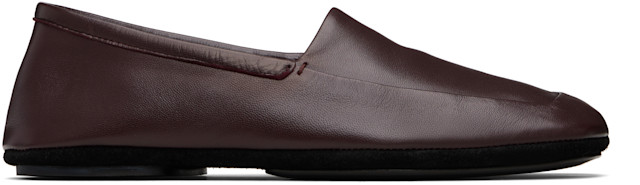 LEMAIRE: Purple 'Indoor' Slipper Loafers | SSENSE