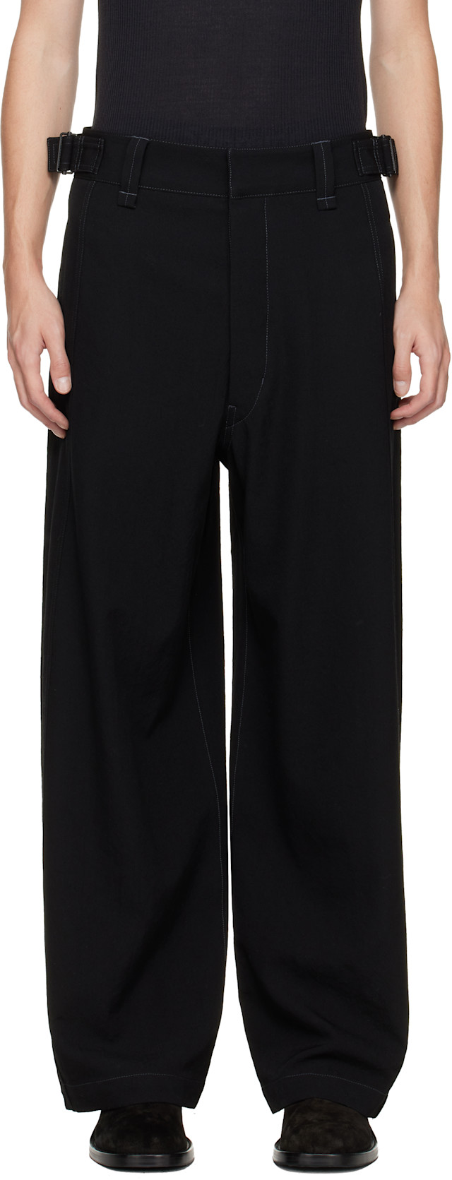 LEMAIRE: ブラック Maxi ユーティリティパンツ | SSENSE 日本